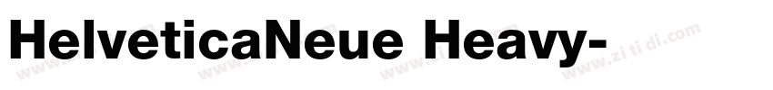 HelveticaNeue Heavy字体转换